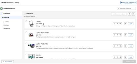 Product Catalog Salesforce