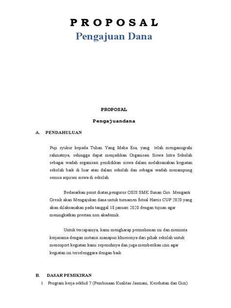 Proposal Donasi