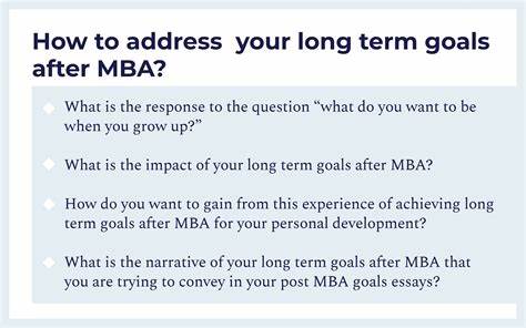 provide details about your mba goals and objectives