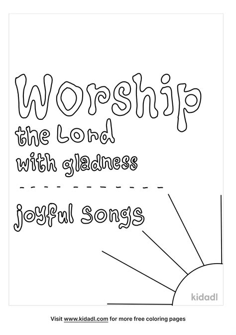 psalm 100 coloring pages