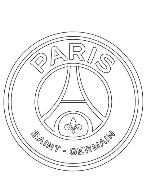 psg logo coloring pages