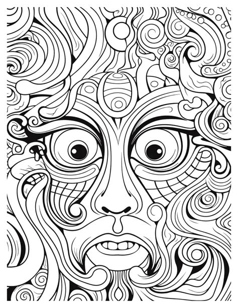 psychedelic coloring books