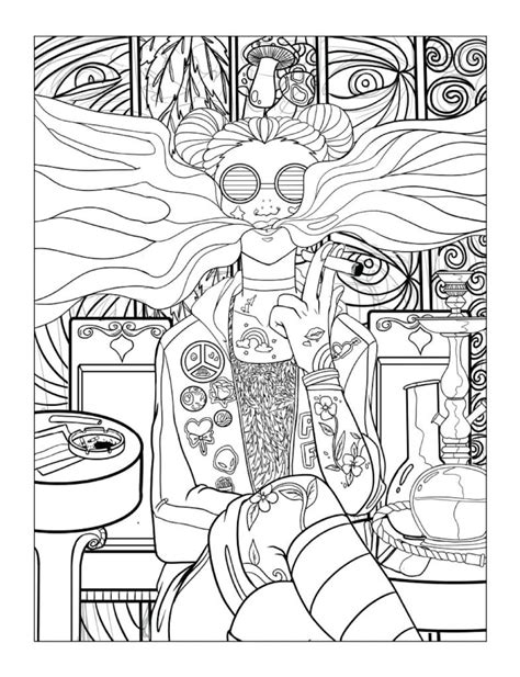 psychedelic coloring books for adults