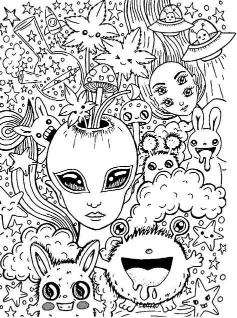 psychedelic coloring pages