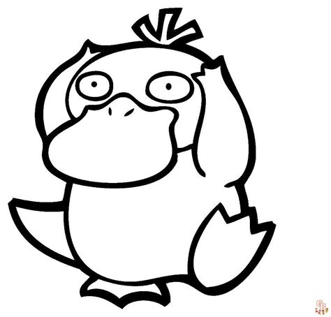 psyduck coloring pages