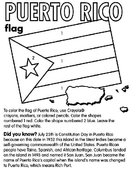 puerto rico coloring pages