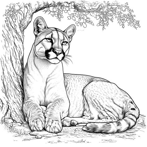 puma coloring pages