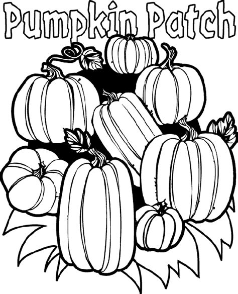 pumpkin patch pictures to color
