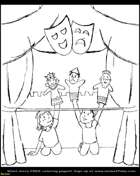 puppet coloring pages