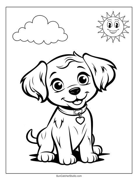 puppy coloring sheet pdf