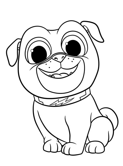 puppy dog pals coloring pages free