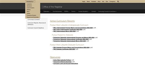 Purdue Course Catalog