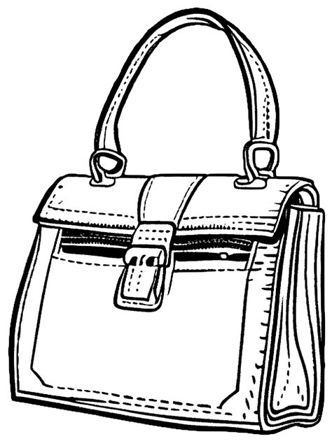 purse coloring pages