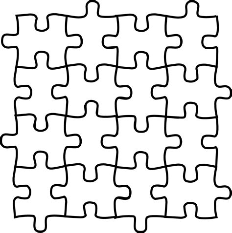 puzzle pieces coloring pages