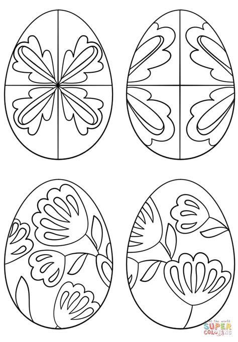 pysanky egg coloring pages