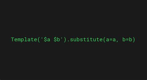 Python3 Template String
