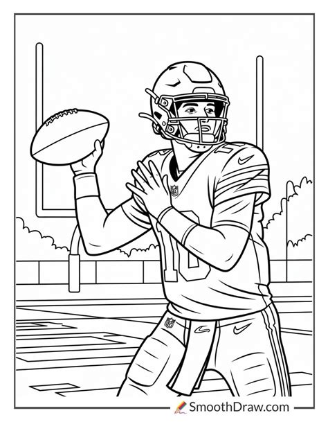 quarterback coloring pages