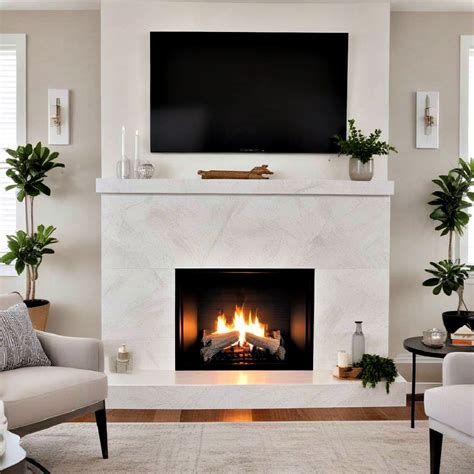 quartz fireplace surround ideas
