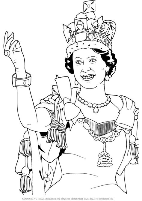 queen elizabeth colouring pages