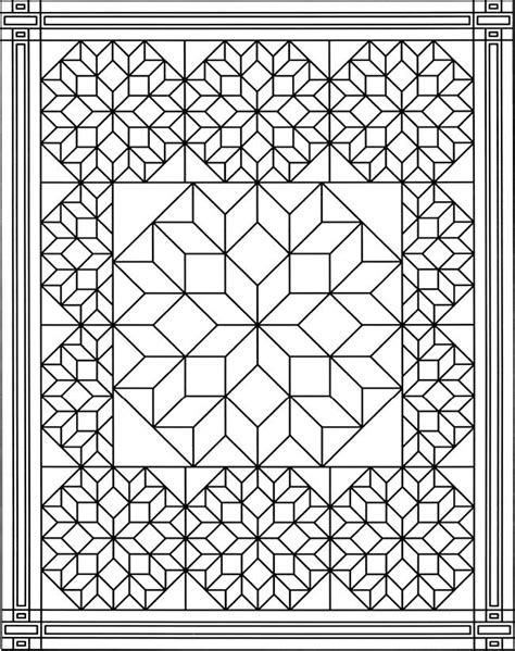 quilt pattern coloring pages