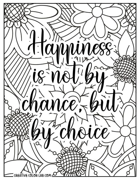 quote cute coloring pages for adults