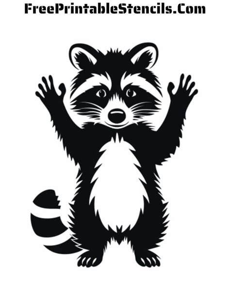 raccoon stencil