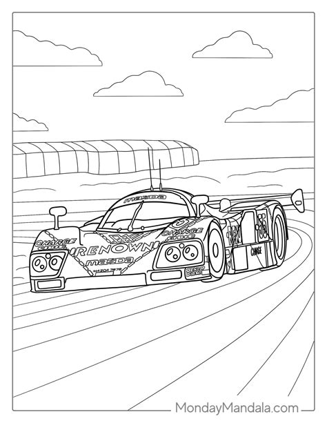 race car coloring pages pdf