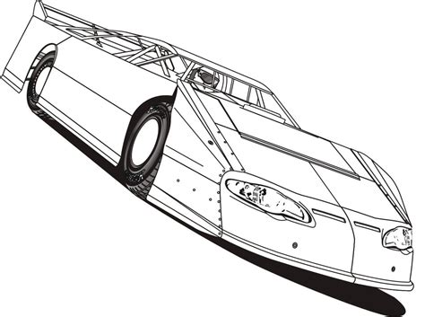 race car coloring sheet