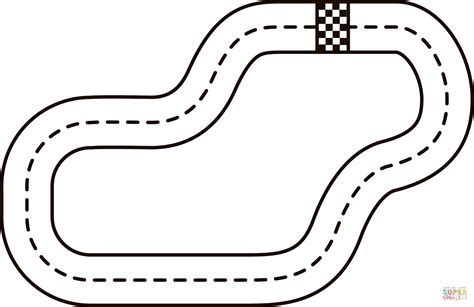 race track coloring pages