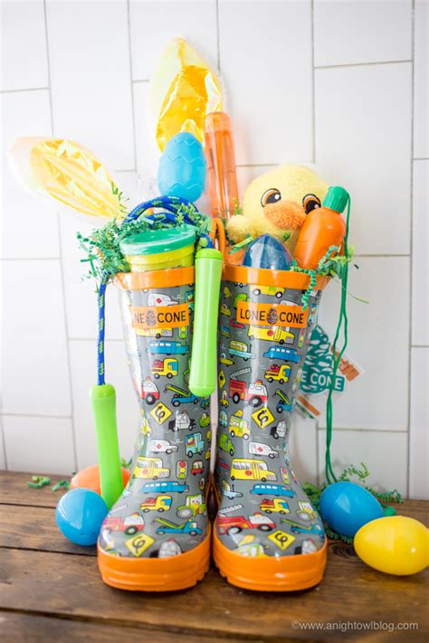 rain boot easter basket