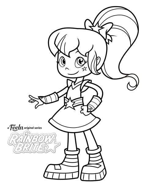 rainbow brite coloring pages