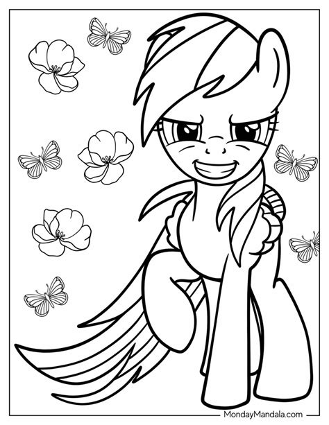 rainbow dash coloring pages pdf