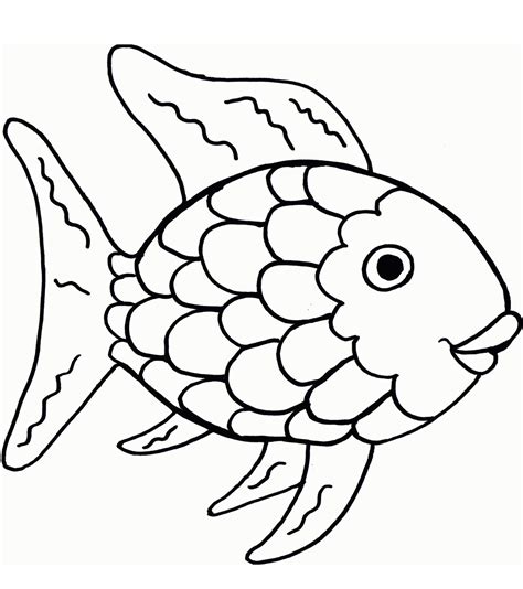 rainbow fish coloring sheet
