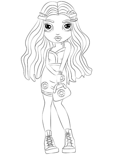 rainbow high dolls printable coloring pages