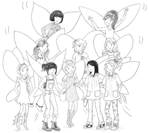 rainbow magic coloring pages