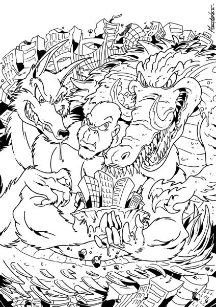 rampage coloring pages