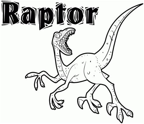 raptor coloring pages