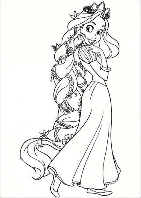 rapunzel coloring pages pdf