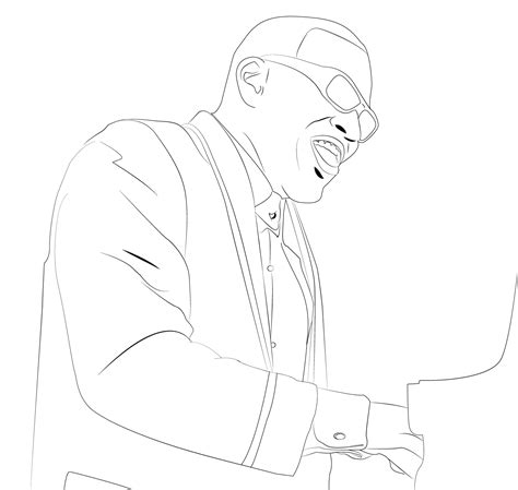 ray charles coloring pages