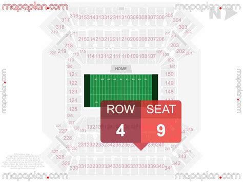 Raymond James Stadium Interactive Seating Chart