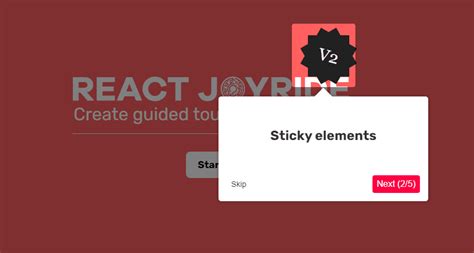 React Walkthrough Library