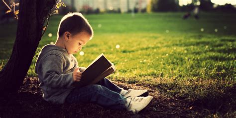 reading a book