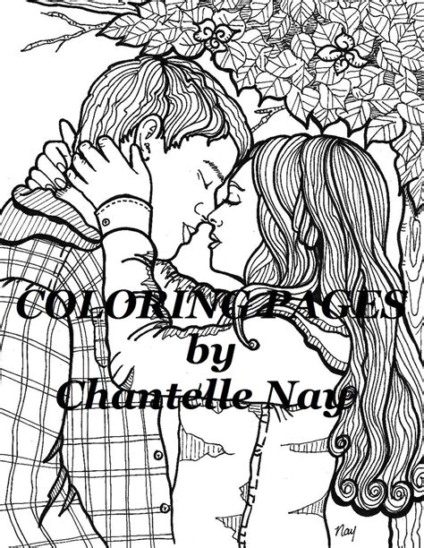 realistic couple coloring pages for adults