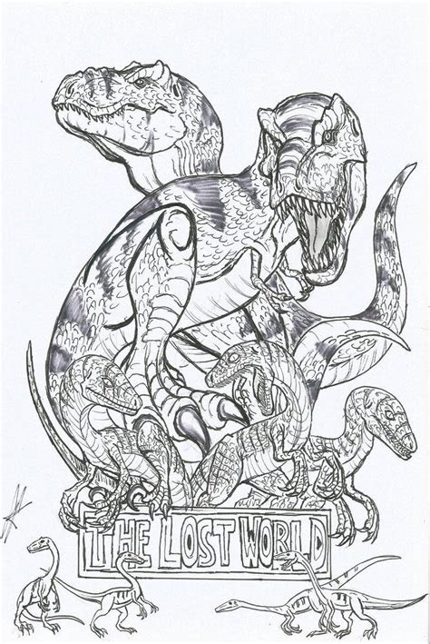 realistic dinosaur coloring page