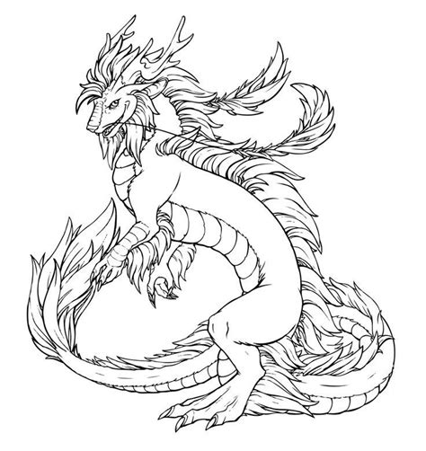 realistic water dragon dragon coloring pages