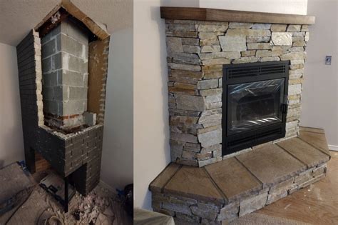 rebuild fireplace