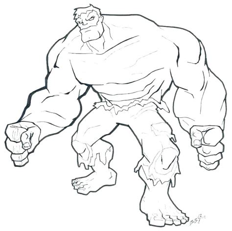 red hulk coloring page