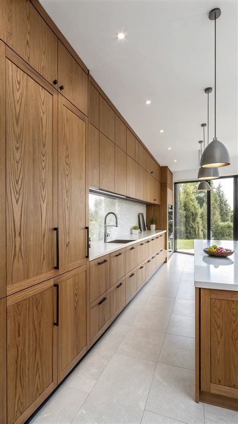red oak cabinet