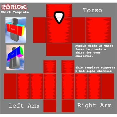 Red Roblox Template