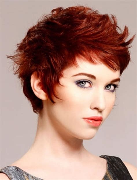 red short cut hairstyles